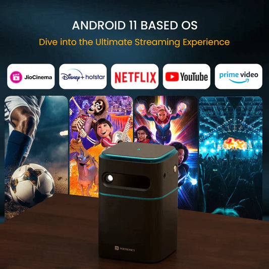 ( BUY 1 GET 1 FREE )PORTABLE SMART PROJECTOR ⭐️⭐️⭐️⭐️⭐️ (4872+)